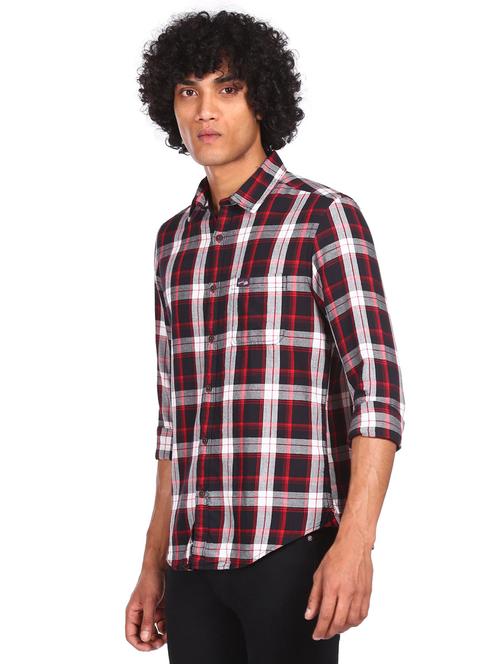 red checkered casual shirt - 18330888 - Very Small Image - 1