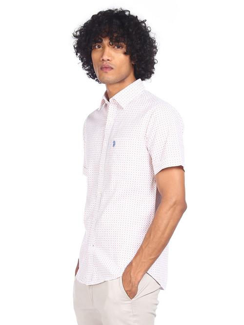 white printed casual shirt - 18330943 - Very Small Image - 1