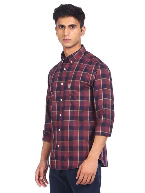 red checkered casual shirt - 18330986 - Very Small Image - 1