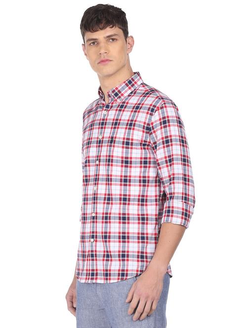 red checkered casual shirt - 18331740 - Very Small Image - 1