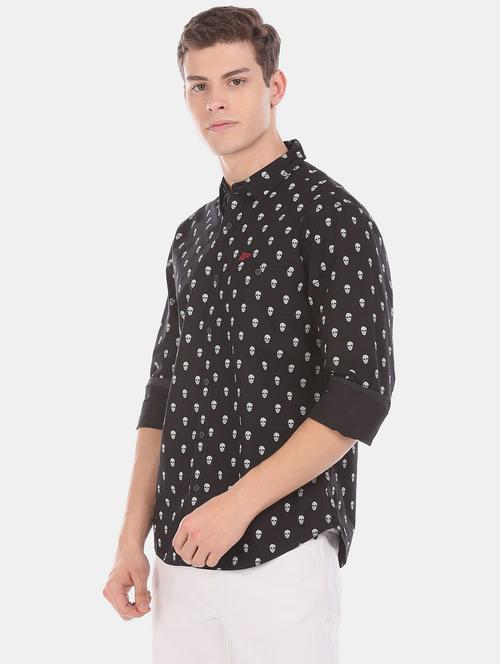 black printed casual shirt - 18331903 - Very Small Image - 1