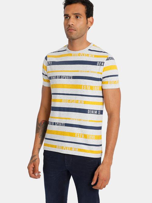 white striped casual t-shirt  - 18332201 - Very Small Image - 1