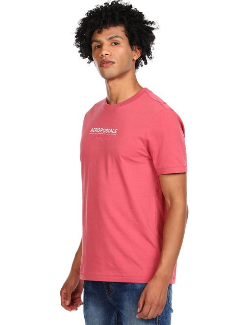 pink chest printed t-shirt - 18332247 - Very Small Image - 1