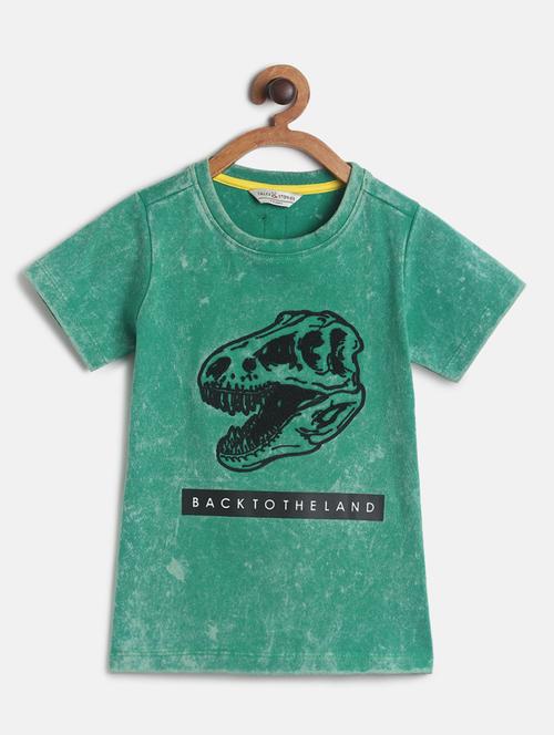 round neck printed  t-shirt - 18333313 - Very Small Image - 1