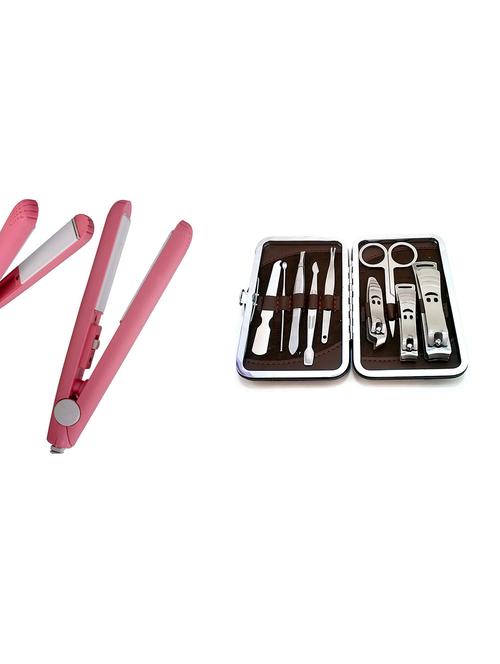 buy exclusive style maniac hair straightener & get8 in 1 manicure pedicure set free - 18333450 - Very Small Image - 1