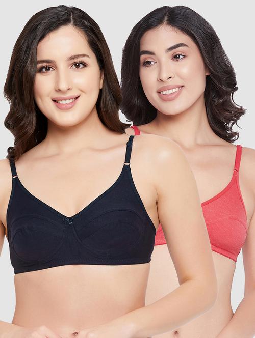 pack of 2 solid regular bra - 18333958 - Very Small Image - 1