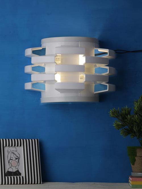 white metal wall light by jainsons lights- mt-2678-2w - without bulb - 18334453 - Very Small Image - 1