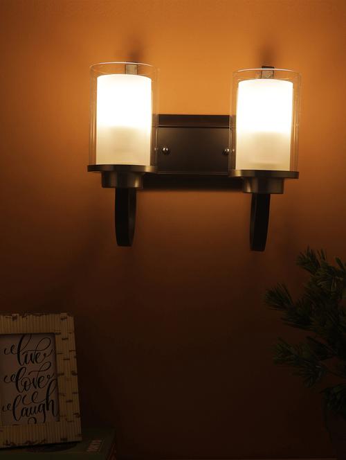 Black Glass Wall Sconces By Jainsons Lights- S-106-2w - Without Bulb - 18334456 - Very Small Image - 1