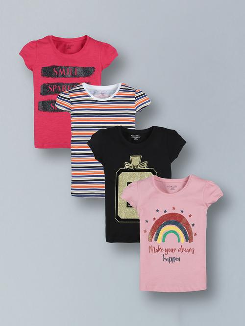 pack of 4 printed tee - 18334605 - Very Small Image - 1