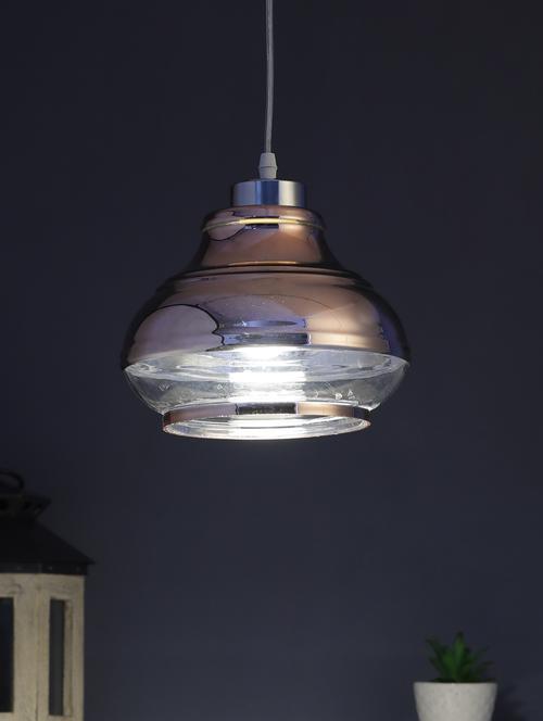 copper glass single hanging lights by jainsons lights- m-90-hl - without bulb - 18335458 - Very Small Image - 1