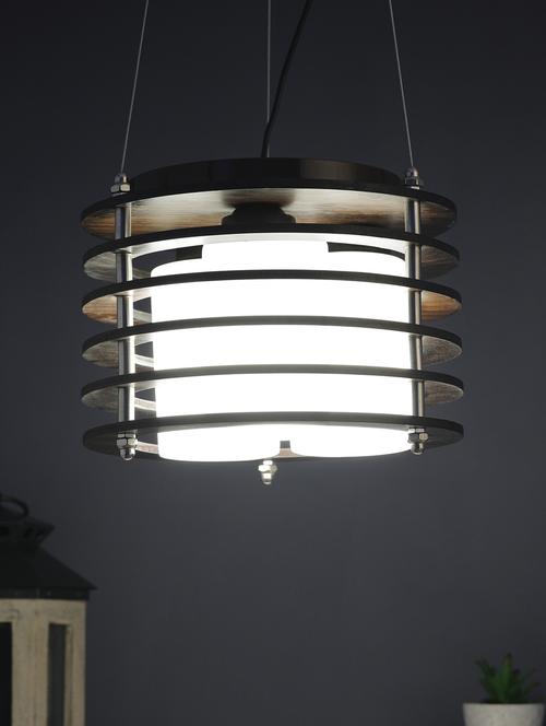 brown wood white glass 16inch 3 light chandelier by jainsons lights- m-19-3lp-rd-wh - without bulb - 18335465 - Very Small Image - 1