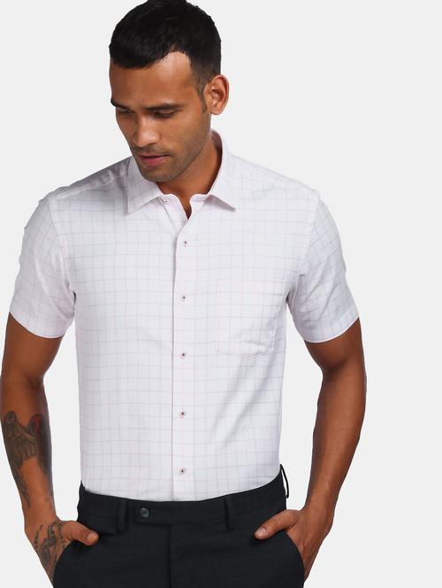 white checkered formal shirt - 18335910 - Very Small Image - 1