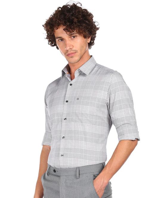 black checkered formal shirt - 18335960 - Very Small Image - 1