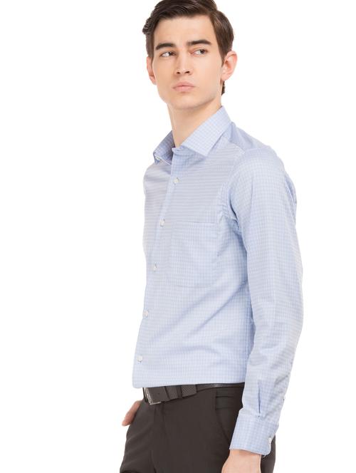 light-blue self-designed formal shirt - 18336109 - Very Small Image - 1