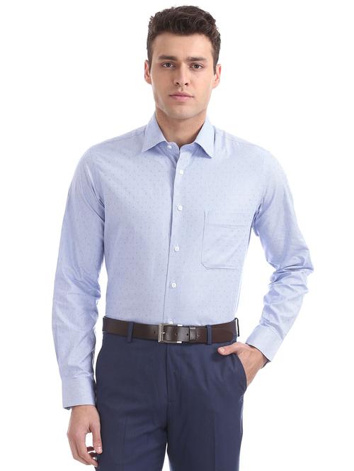 blue checkered formal shirt - 18336280 - Very Small Image - 1