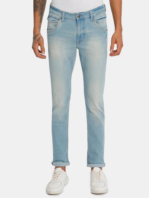 light blue stone washed denim jean - 18336372 - Very Small Image - 1