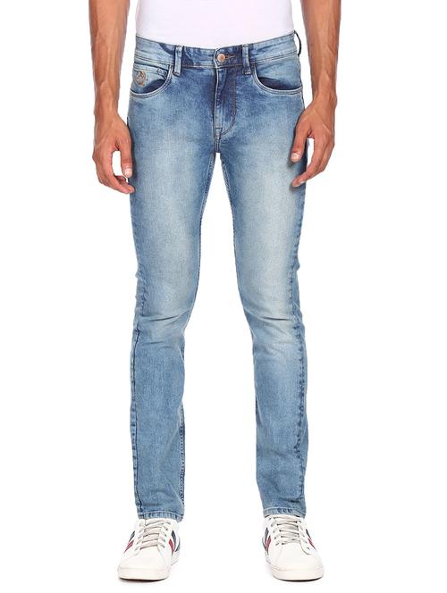 blue light-washed denim jean - 18336565 - Very Small Image - 1