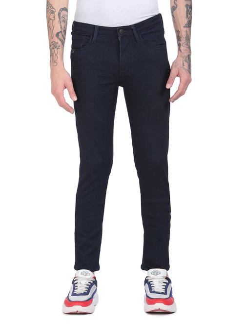 dark blue solid washed jean - 18336777 - Very Small Image - 1