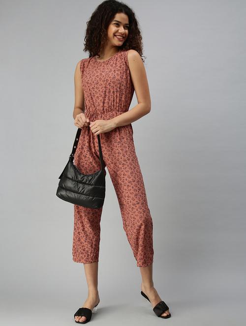 round neck floral jumpsuit - 18336931 - Very Small Image - 1