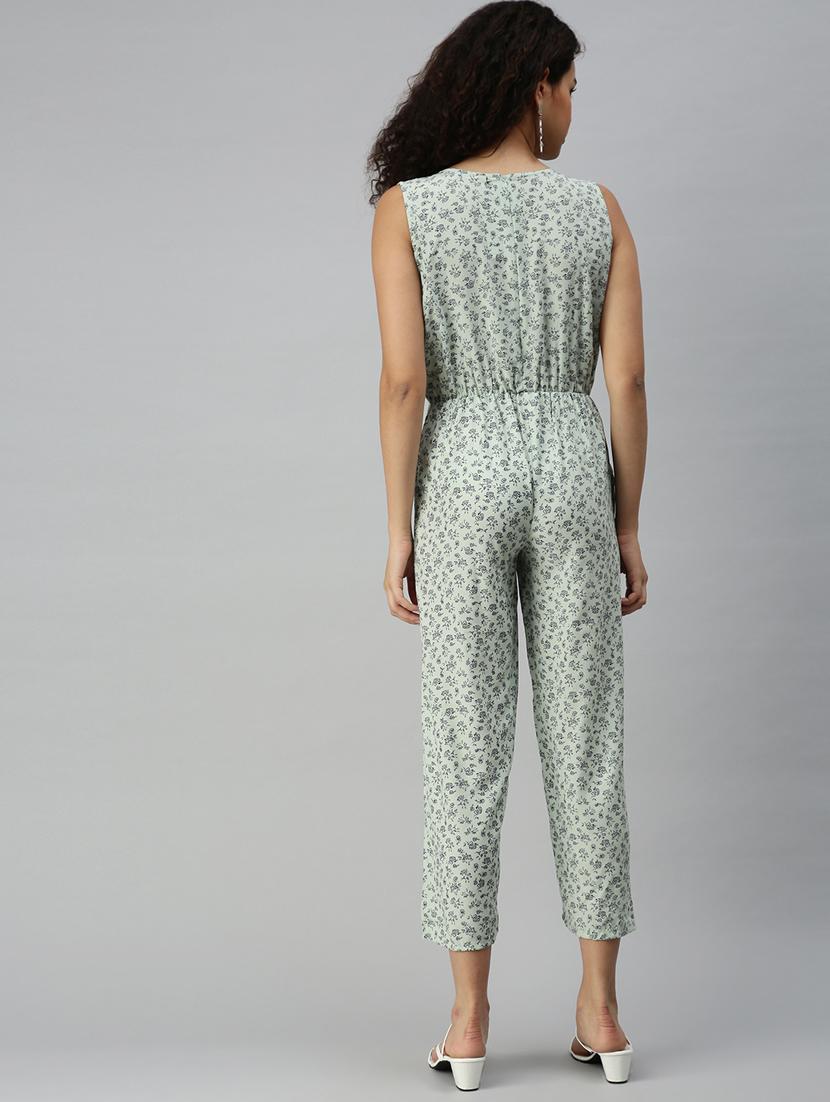 round neck floral jumpsuit - 18336935 - Zoom Image - 3