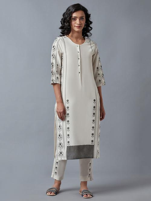 women's straight kurta - 18336968 - Very Small Image - 1