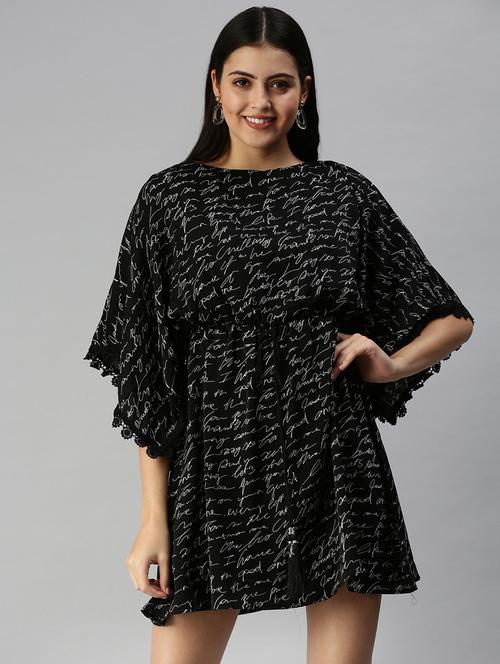 women's  typography dress - 18337295 - Very Small Image - 1