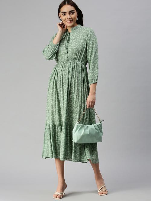 women's tiered dress floral dress - 18337306 - Very Small Image - 1