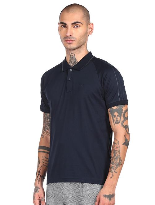 blue solid t-shirt - 18337759 - Very Small Image - 1