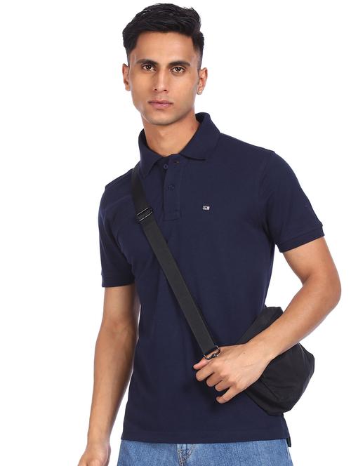 blue solid t-shirt - 18337808 - Very Small Image - 1