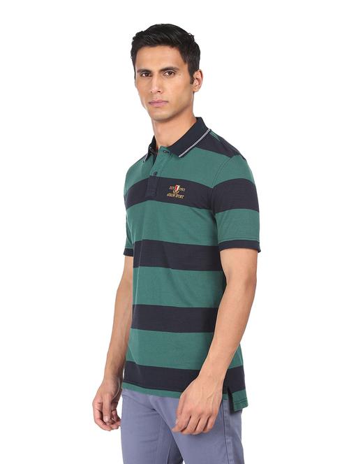 green striped polo t-shirt - 18337973 - Very Small Image - 1
