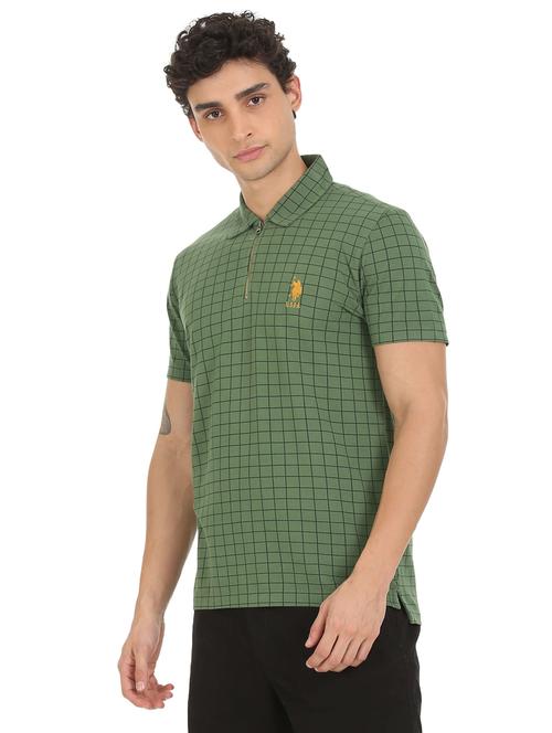 green checked polo t-shirt - 18338168 - Very Small Image - 1
