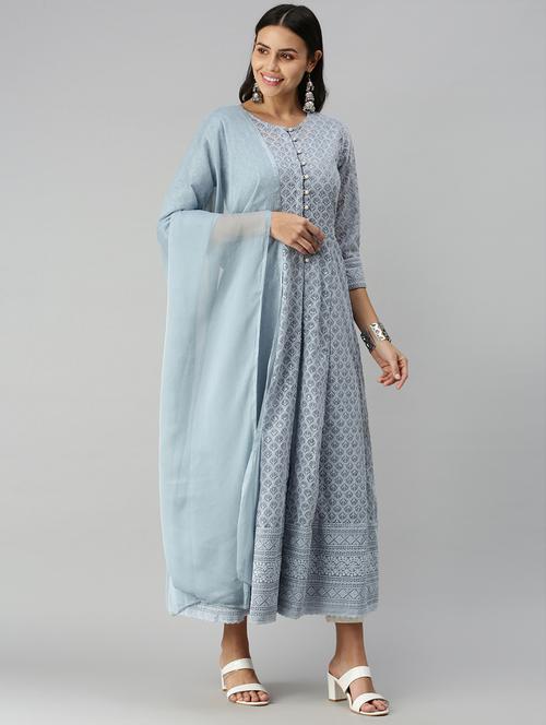 women's flared kurta - 18338249 - Very Small Image - 1
