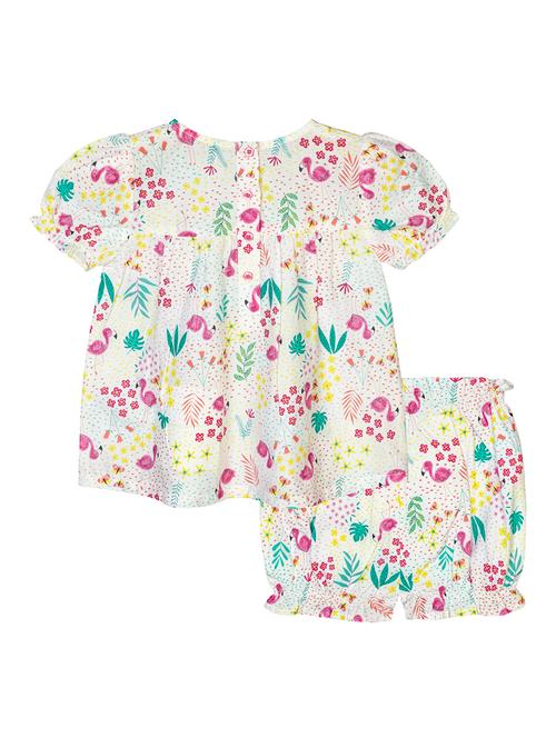 white printed shorts set  - 18339005 - Very Small Image - 1