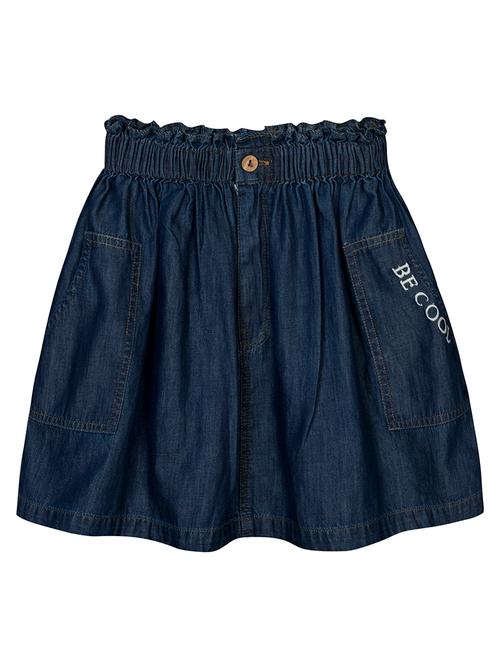 blue denim flared skirt - 18339006 - Very Small Image - 1