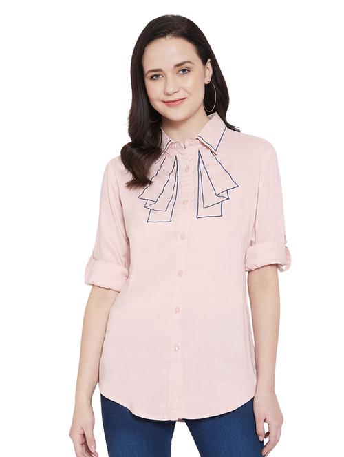 shirt collar solid regular shirt - 18340042 - Very Small Image - 1