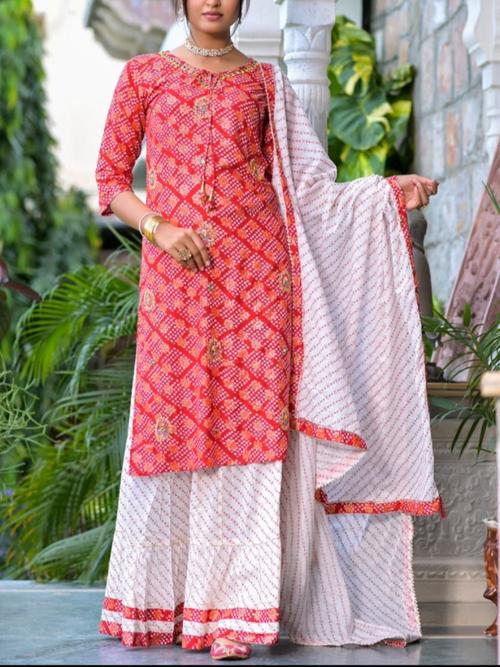 pure cotton kurti with designer pant  - 18341567 - Very Small Image - 1