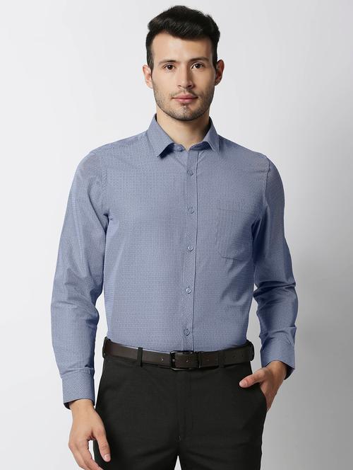blue checkered formal shirt - 18341608 - Very Small Image - 1