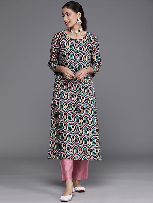 women's straight kurta - 18342894 - Very Small Image - 1