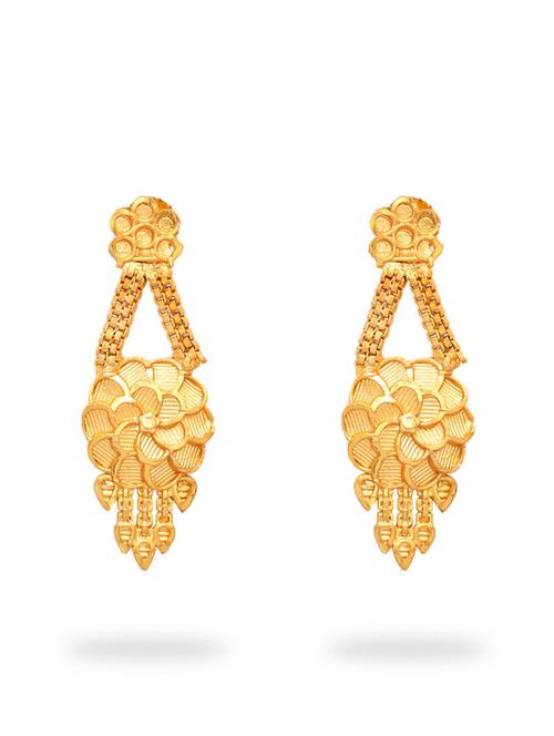 gold brass drop earring - 18344476 - Very Small Image - 1