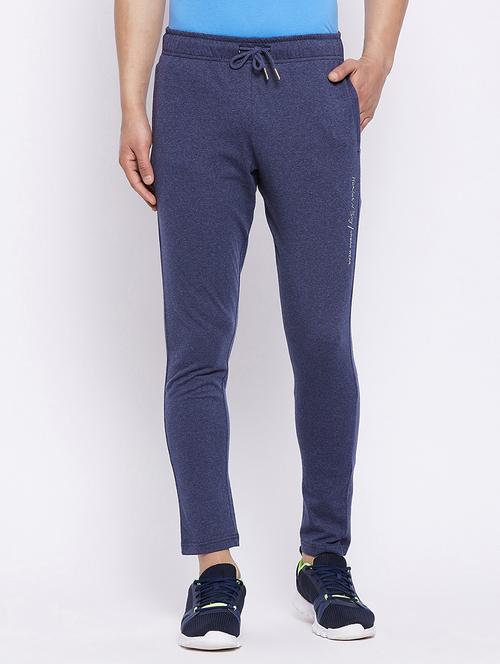 navy blue solid track pant - 18344564 - Very Small Image - 1