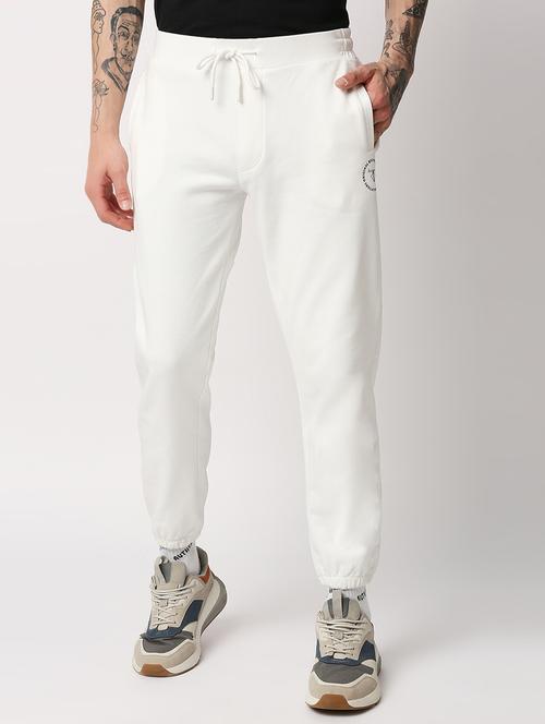 white solid jogger - 18344775 - Very Small Image - 1