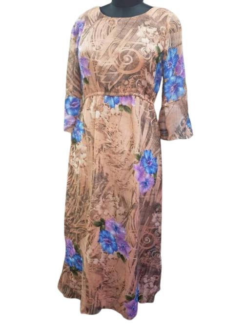 printed women gown  - 18345834 - Very Small Image - 1