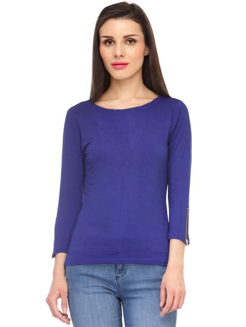 long sleeved solid regular top - 18347441 - Very Small Image - 1