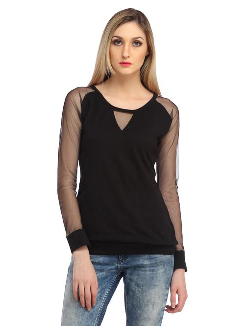 long sleeved solid regular top - 18347501 - Very Small Image - 1
