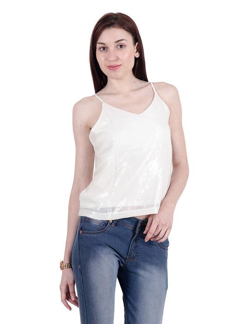 cami neck sequin embellished top  - 18347612 - Very Small Image - 1