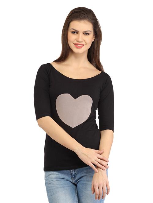 boat neck printed top - 18347635 - Very Small Image - 1