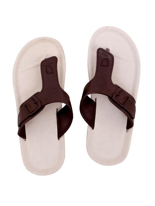 brown pvc slip on slippers - 18348184 - Very Small Image - 1