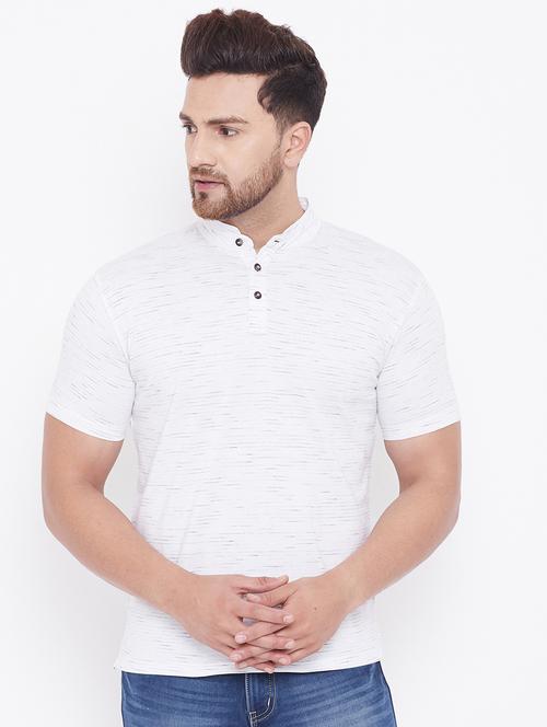 white melange t-shirt - 18349070 - Very Small Image - 1