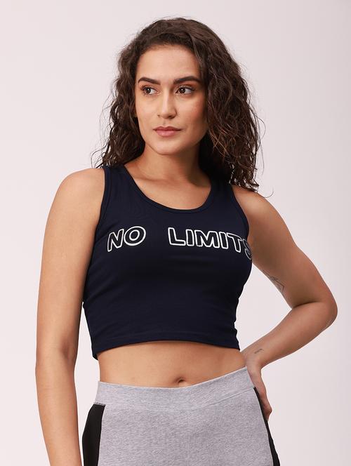 women's chest print round neck t-shirt - 18349199 - Very Small Image - 1