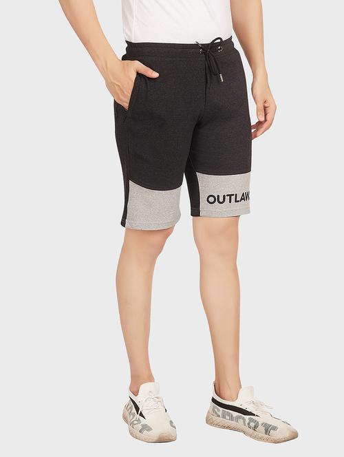 black color-block short - 18349360 - Very Small Image - 1